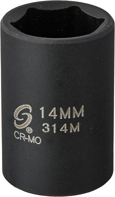Sunex 314M 3/8-Inch Drive 14-Mm Impact Socket