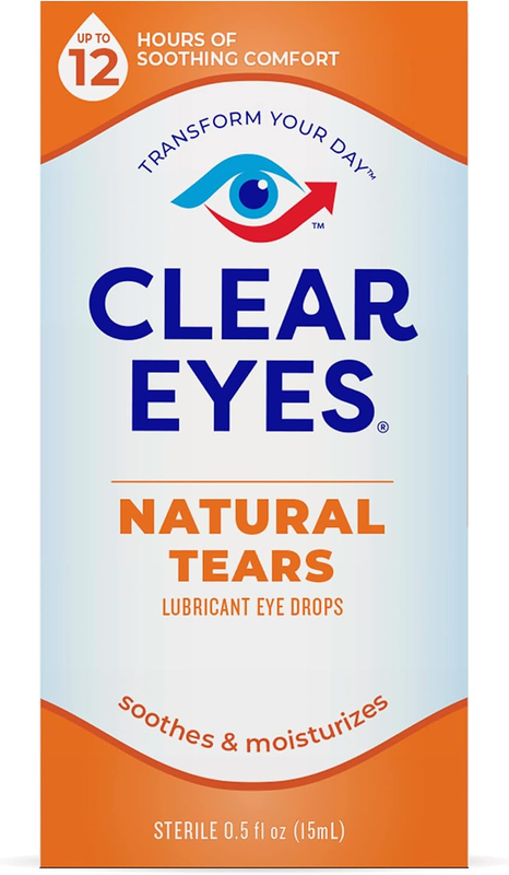 Clear Eyes Natural Tears Eye Drops, 0.5 Fl Oz