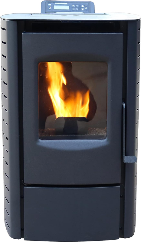 Cleveland Iron Works PS20W-CIW Mini Pellet Stove, Wifi Enabled, 18 Lb Hopper Cap