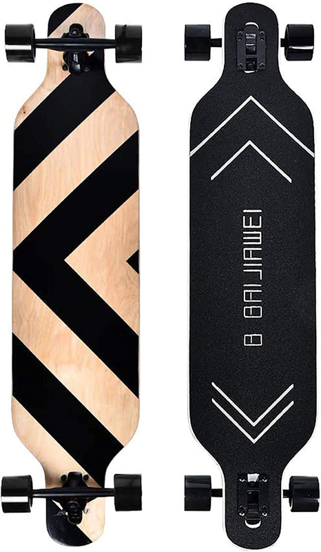 Drop through Longboard - 41 Inch Maple Skateboard - Complete Skateboard Cruiser