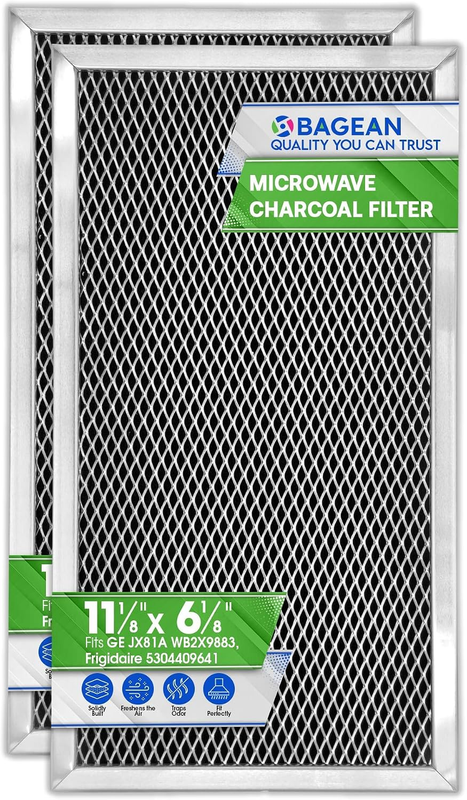 Charcoal Filter JX81A WB2X9883 for GE Microwave Oven Stove Fan 2-Pack