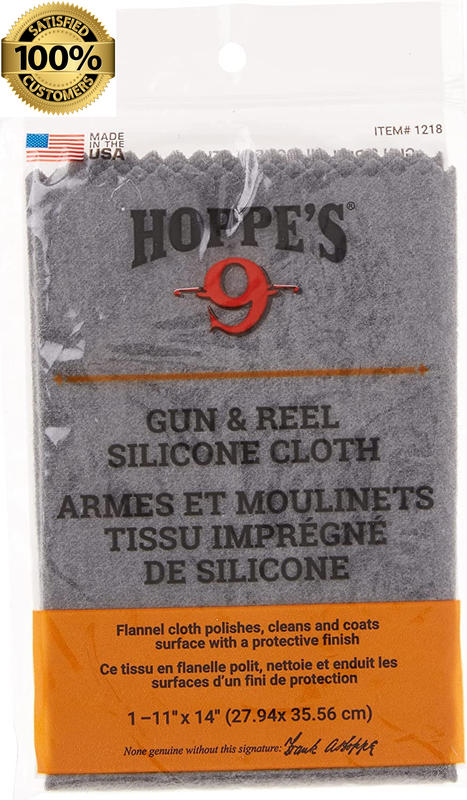 Hoppe'S No. 9 Silicone Gun and Reel Cloth , Grey , 1-11