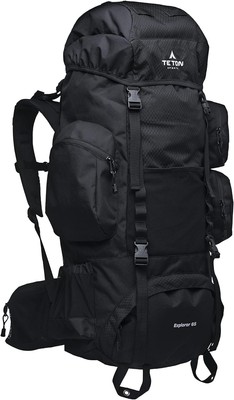 Camping  BackpackingUS TETON 65L Explorer Internal Frame Backpack for Hiking