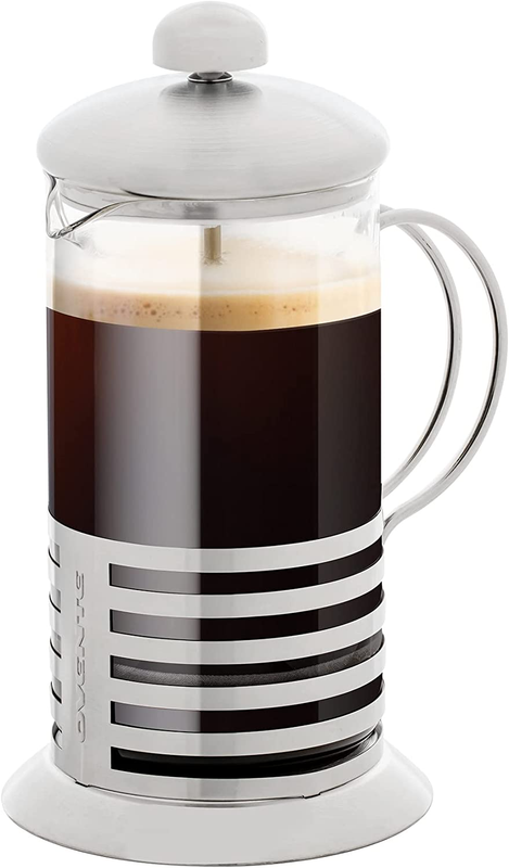 Coffee & Tea Maker, 4 Filter Stainless Steel Plunger Syste