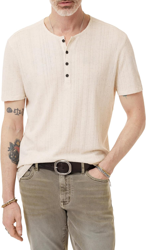 John Varvatos Men's Ciel Henley