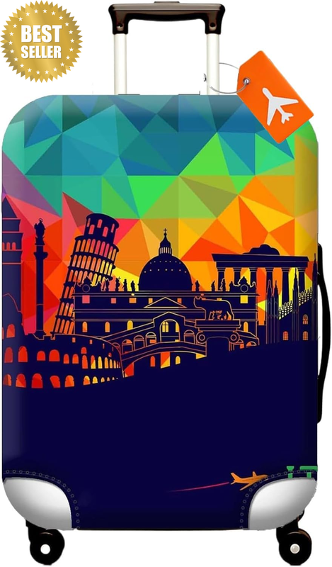Suitcase Cover,  Printed Luggage Cover Spandex Travel Suitcase Covers Luggage Co