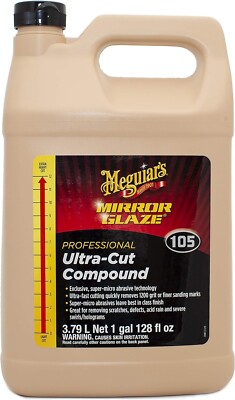 Meguiars M10501 Mirror Glaze 105 Professional Ultra-Cut 1 gal. Refill Compound