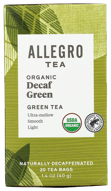 , Organic Decaf Green Tea Bags, 20 Ct