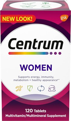 Centrum Women Energy Multivitamin/Multimineral Supplement - 120 Tablets