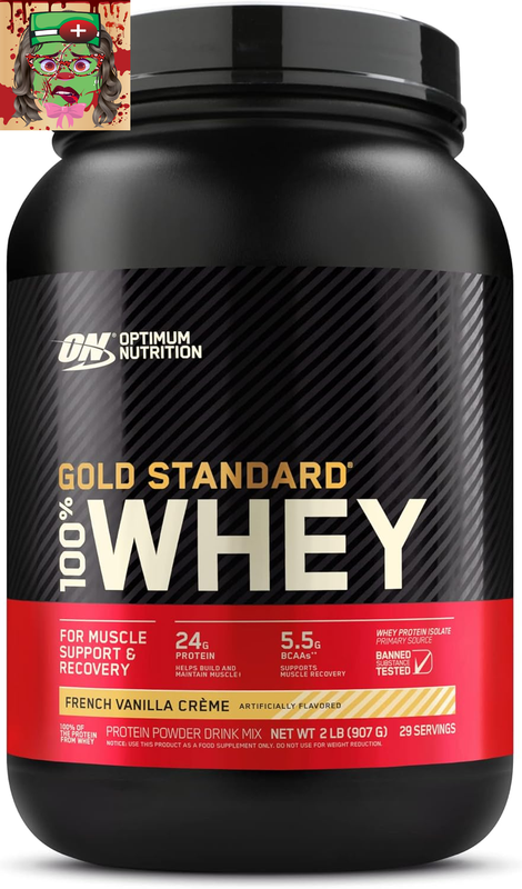Optimum Nutrition Gold Standard 100% Whey Protein Powder, French Vanilla Creme, 2 Pound (Packaging May Vary)