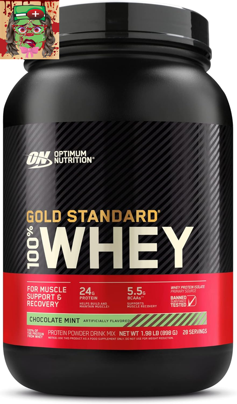 Optimum Nutrition Gold Standard 100% Whey Protein Powder, Chocolate Mint, 2 Pound (Packaging May Vary)