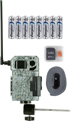 Link Micro-V 4G Cellular Trail Camera with Batteries, Micro SD Card, and Mount