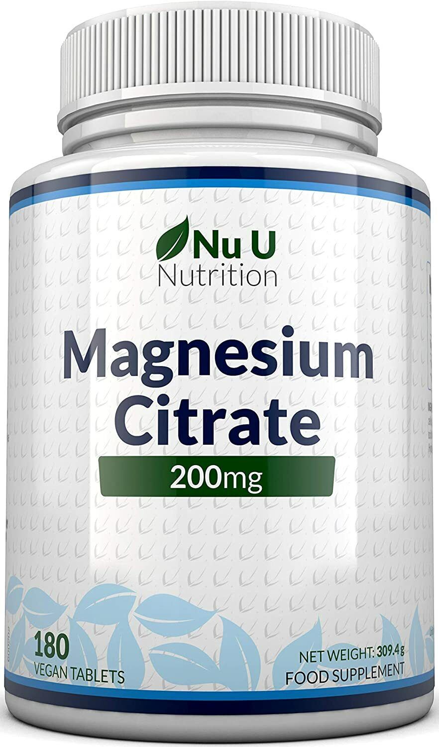 Magnesiumcitrat 200 mg Versorgung für 6 Monate 180 Magnesium-Tabletten