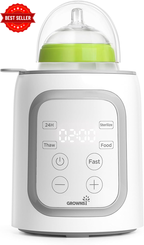 Bottle Warmer,  10-In-1 Fast Baby Milk Warmer with Timer for Breastmilk or Formu