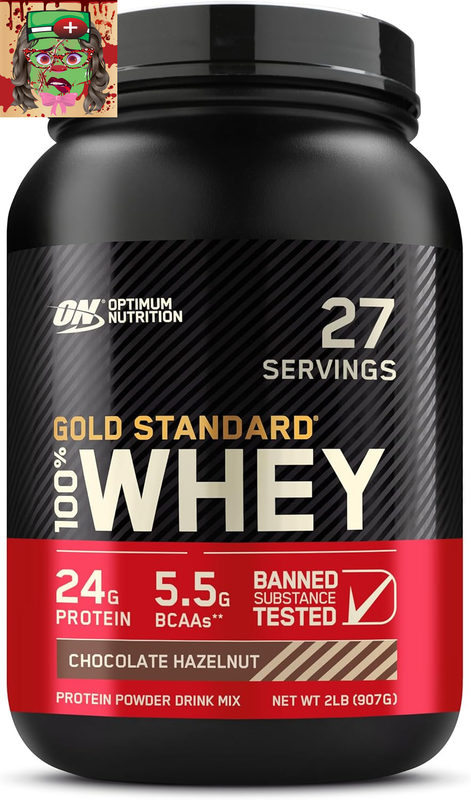 Optimum Nutrition Gold Standard 100% Whey Protein Powder, Chocolate Hazelnut, 2 Pound (Packaging May Vary)