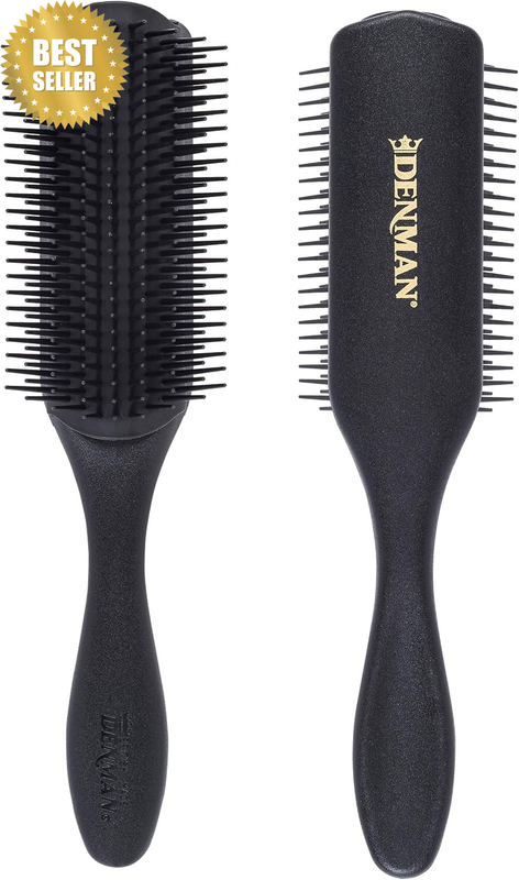 9 Row Styling Brush, Black, Medium