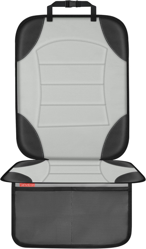 Grey Car Seat Protector for Child  Waterproof, Non-Slip, 2 Poc...