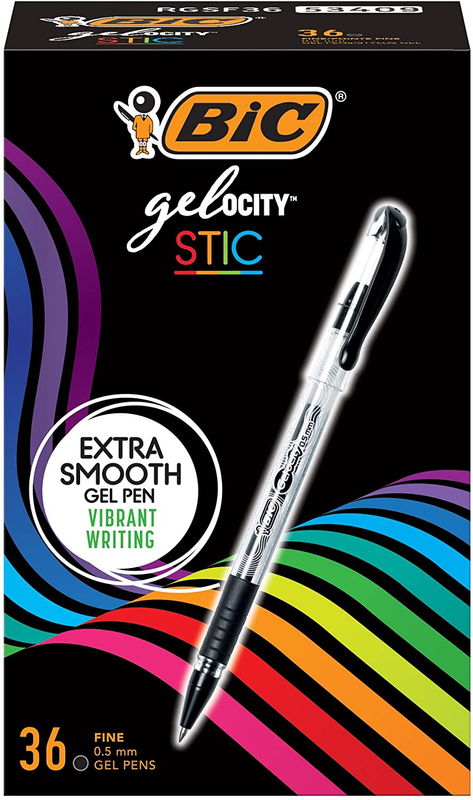 Smooth Stick Gel Pen, Fine Point (0.5Mm) Black Ink, Pencils & Markers, Pens, Ink