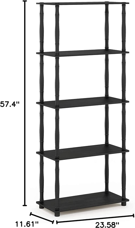 Turn-N-Tube 5-Tier Multipurpose Shelf / Display Rack / Storage Shelf / Bookshelf