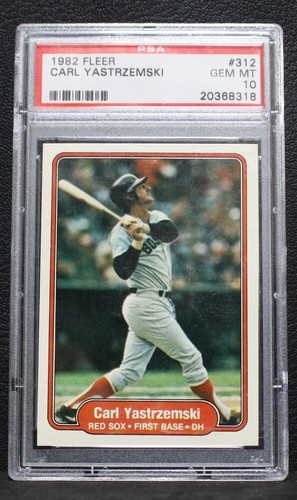 1982 Topps Carl Yastrzemski ~ #312 ~ PSA 10 ~ Mint Boston Red Sox ~ Vintage PSA