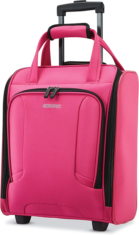 4 Kix Expandable Softside Luggage, Pink, Underseater