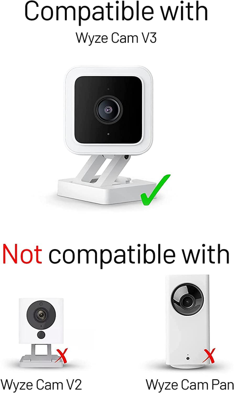 Alarm Clock Wyze Cam V3 Camera Case - Compatible with Wyze Cam V3 Only - Cover f