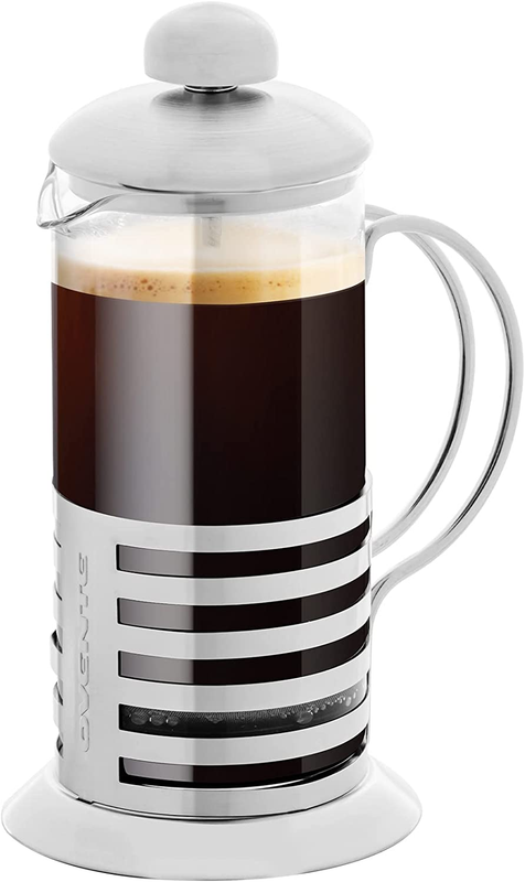 Coffee & Tea Maker, 4 Filter Stainless Steel Plunger Syste