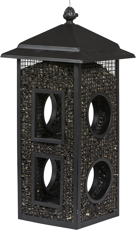 B00303 Fly-Through Wild Bird Feeder, 1 Pack, Black