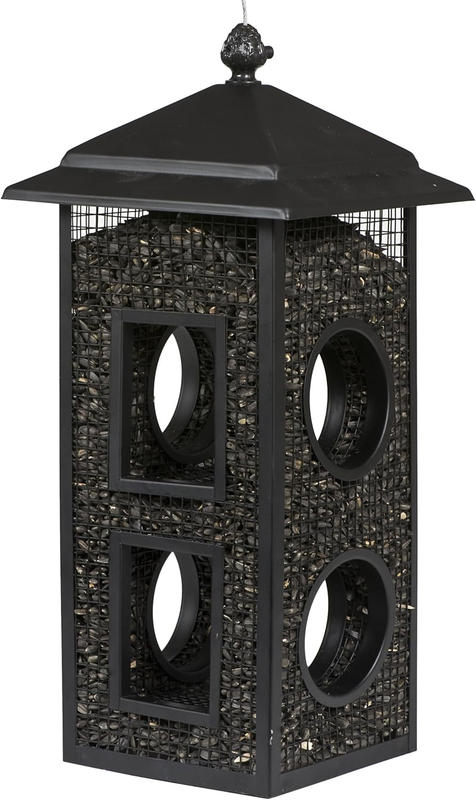Fly-Thru Wild Bird Feeder - 2 Lb Capacity for Black-Oil Sunflower Seeds - Wild B