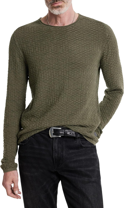 John Varvatos Mens Riley Crew