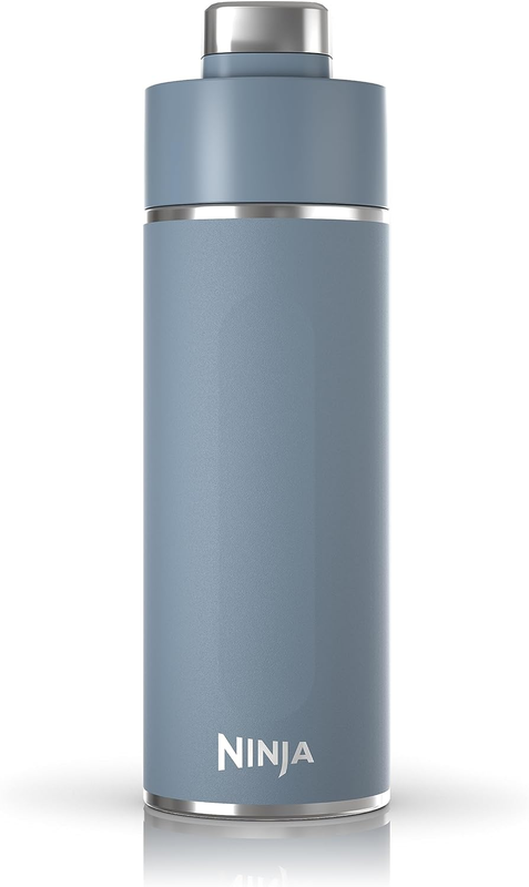 Ninja DW2401BL Thirsti 24Oz Travel Water Bottle, for Carbonated Sparkling Drinks