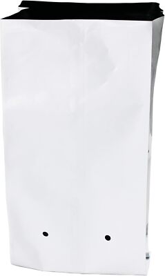 HFS Poly Grow Bag Planters 1 Gallon Grow Bag, 50 Pack Panda Film,Black and White