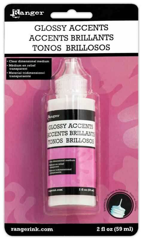Ranger Inkssentials Glossy Accents 2 fl oz. Water-based Dimensional Adhesive