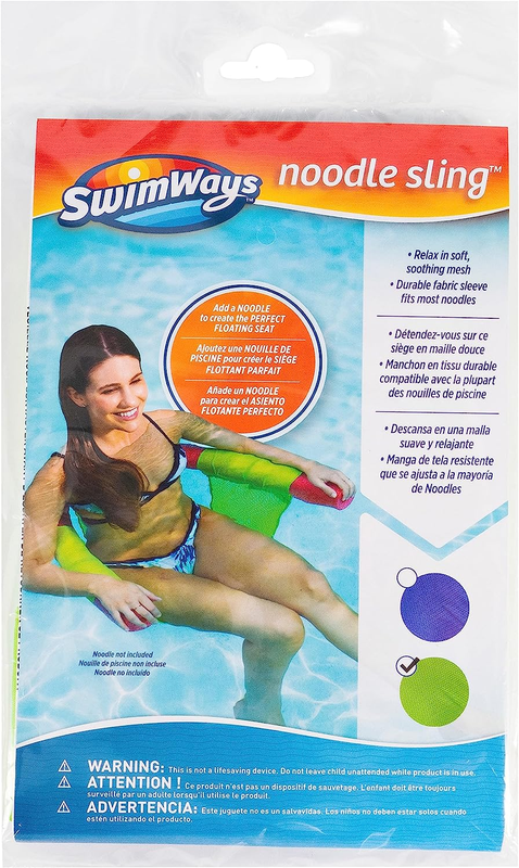 Swimways Noodle Sling- Floating Pool Chair for Adults, Color May Vary.