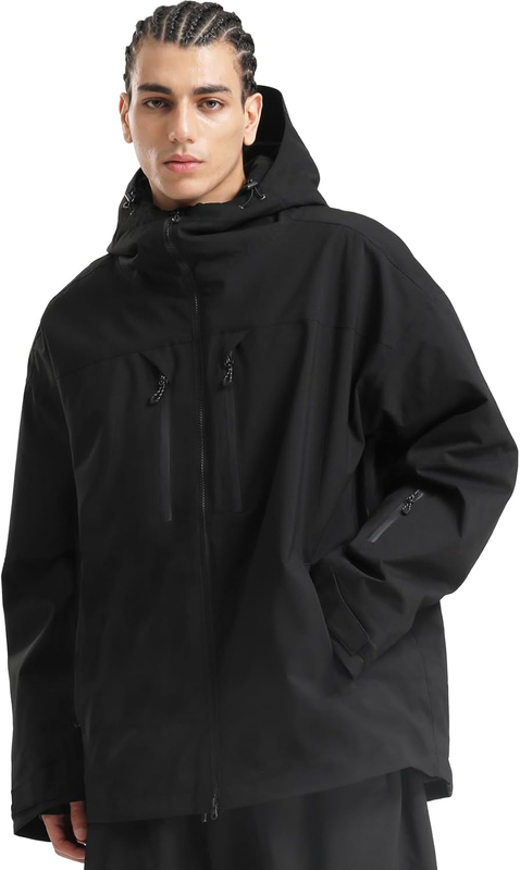 Snowboard Jacket Men Baggy Ski Jacket Waterproof Snow Coat Insulated Hooded Clothes for Winter Outdoor