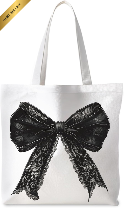 Preppy Tote Bag,Coquette Tote Bag, Preppy Stuff, Reusable Grocery Bags Shopping