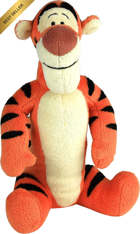 Collectible 8-Inch Beanbag Plush Stuffed Animal, Tigger, Winnie the Pooh, Orange