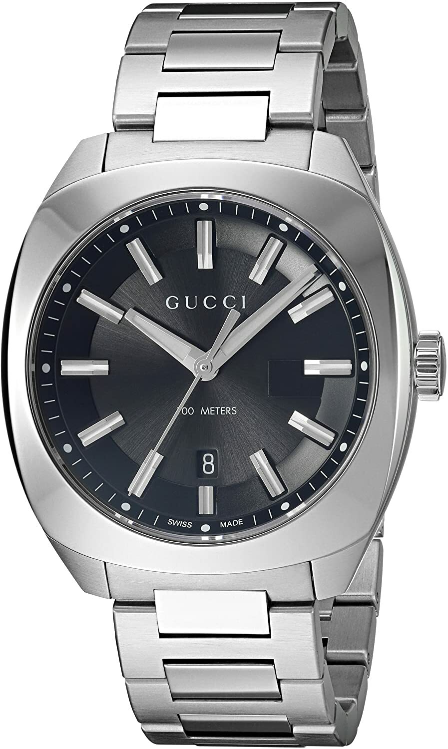 Gucci GG2570 Swiss Silver Tone Stainless Steel 142.3 Series Gucci GG2570 Swiss Silver Tone Stainless Steel 142.3 Series