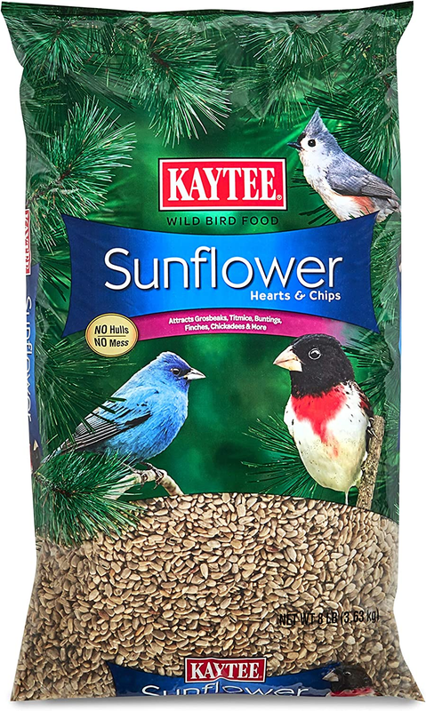 Kaytee Sunflower Hearts and Chips Bird Seed, 8-Pound