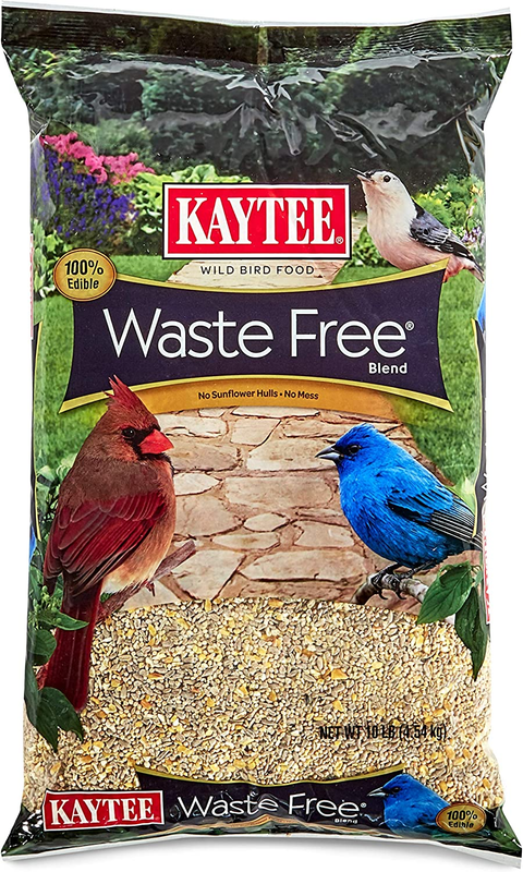 Kaytee Waste Free Blend Wild Bird Food, 10 Pound