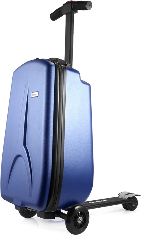 Carry On Scooter Suitcase For Kids Age 4-15, Detachable & Foldab