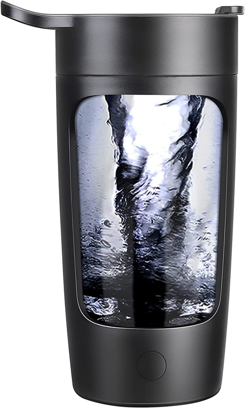 Electric Shaker Bottle,   Blender Bottle for Protein, Coffee, (Black)