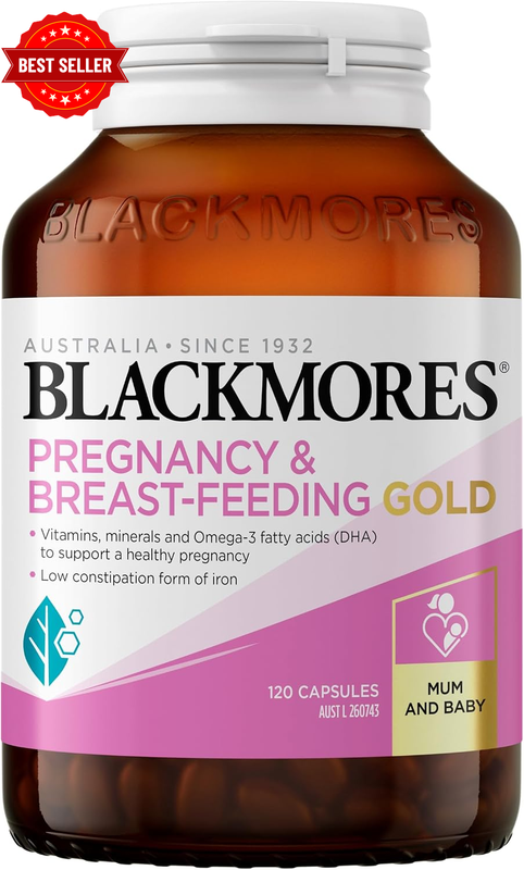 Pregnancy & Breast-Feeding Gold |Supports a Healthy Pregnancy | 120 Capsules