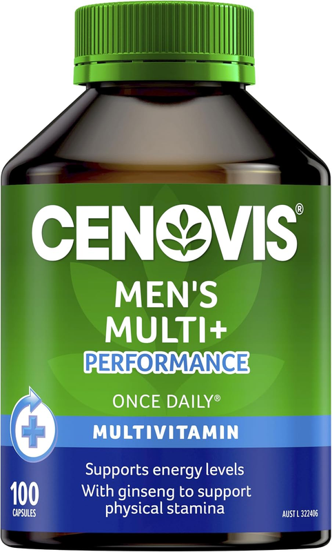 Men’S Multivitamin + Performance Capsules 100 - Supports Energy Production, Heal