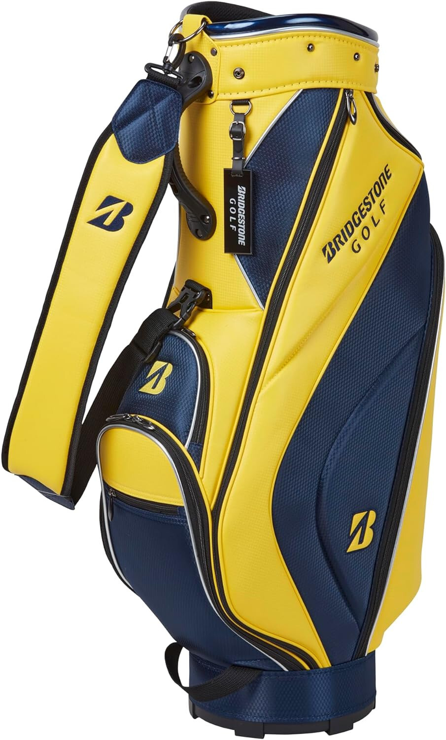 BRIDGESTONE Caddy Bag CB21Y ブラック/イエロー BRIDGESTONE CBG21Y caddy bag black/yellow / 5-way / 9type
