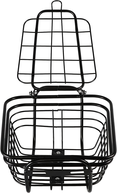 Rear Bike Basket Metal Wire Bicycle Cargo Basket Heavy Duty Mesh Bicycle Cargo R