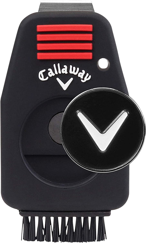 Callaway Golf CNC Combo Groove Performance Cleaner Tool & Ball Marker,Black