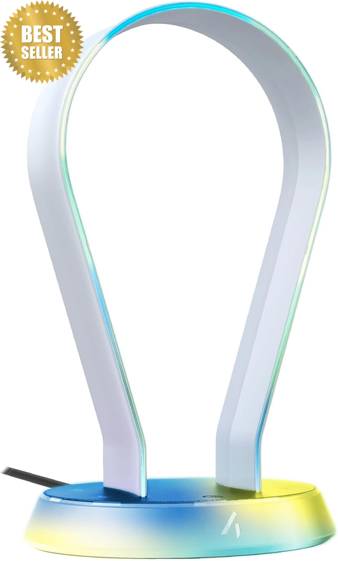 Frosted Light-Up Gaming Headset Stand