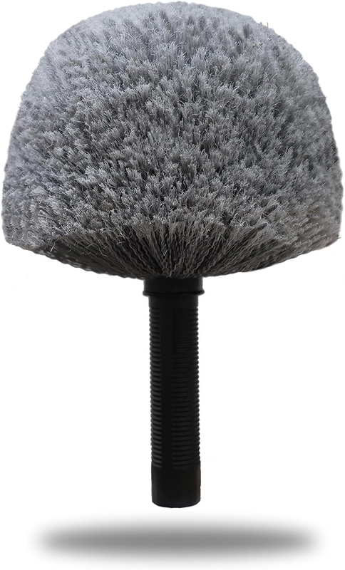 Grey Corner Cobweb Duster Head Brush - High Efficiency Twist-On Spider Web Brush