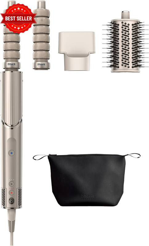 Flexstyle 2-In-1 Professional Hair Dryer & Styling System, 4 Attachments, 4 Heat